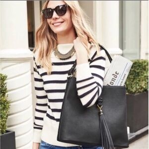 Stella and Dot Black Tote Bag